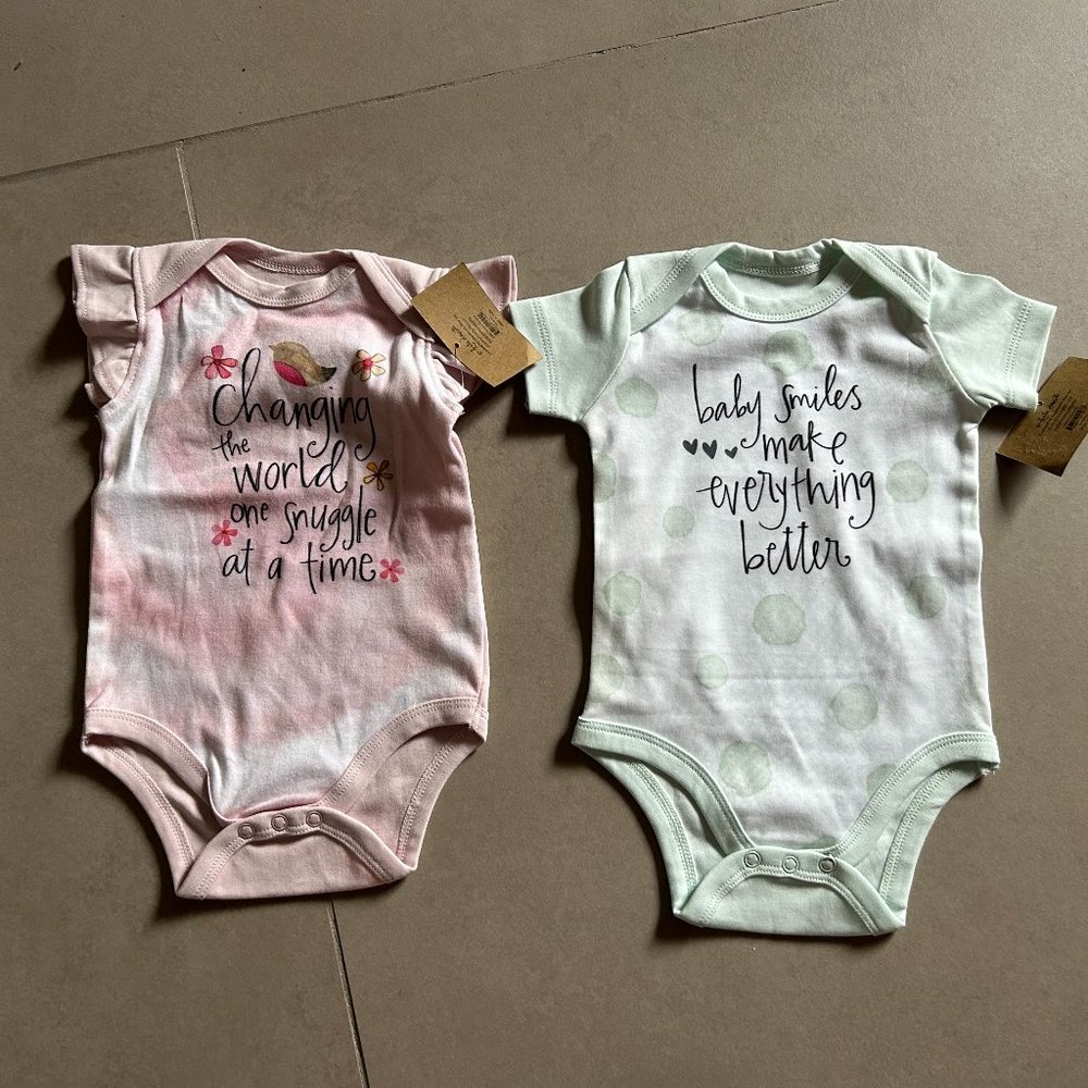 3-6 month 100% cotton baby bodysuits